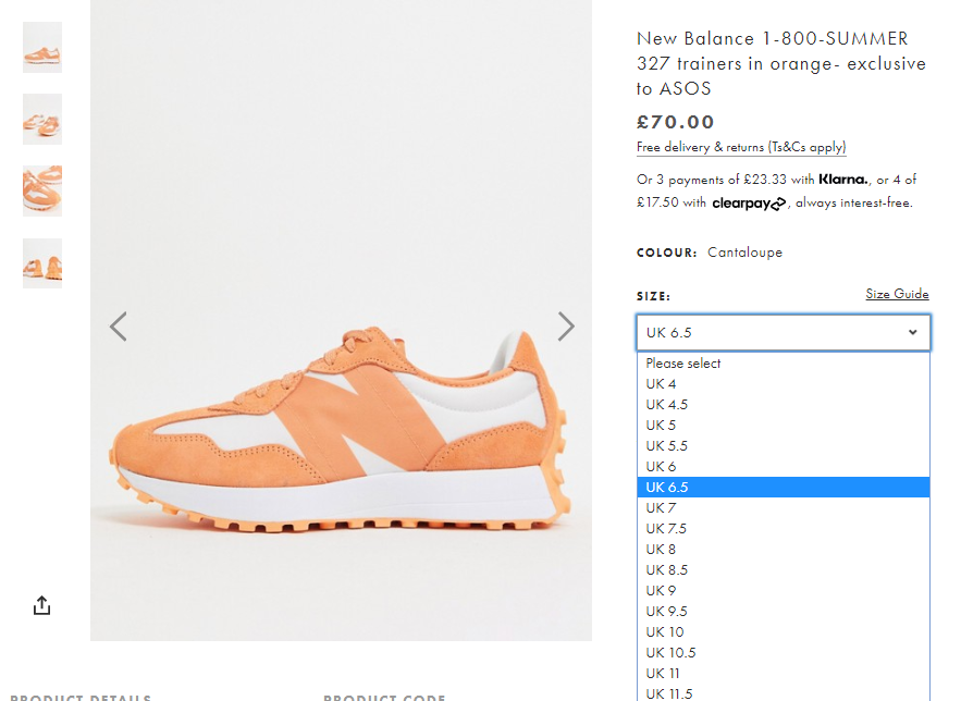 new balance 800  orange