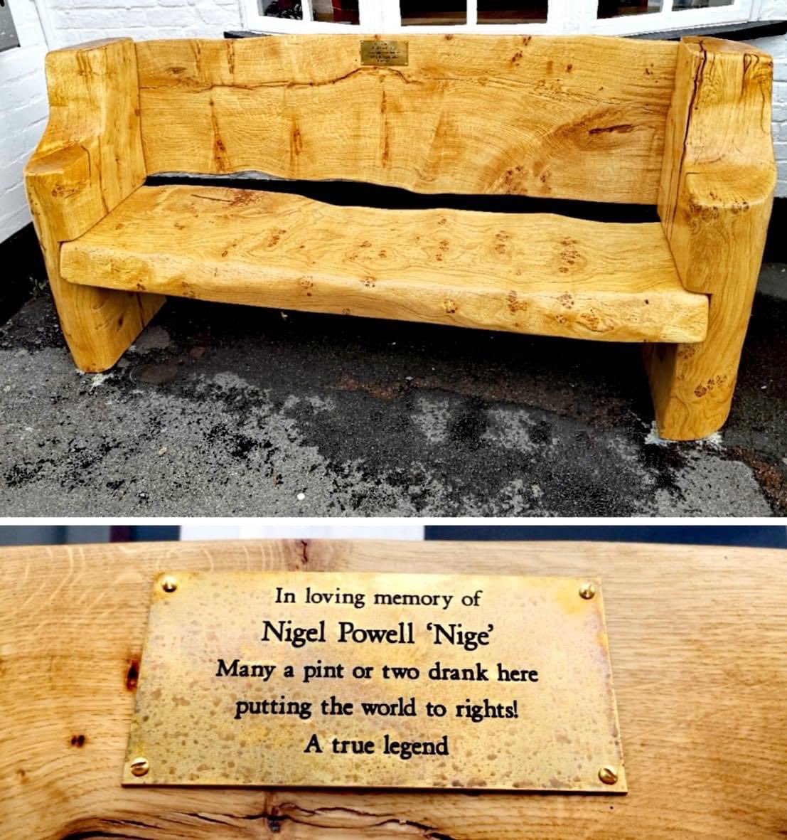 Presteigne BowlsClub (@presteignebowls) on Twitter photo A fantastic picture of Nigel Powell’s memorial bench now outside the <a href="/RoyalOakPrest/">The Royal Oak</a> - Great work from all those involved with this. The great man is sadly missed! #HawayTheLads A fantastic picture of Nigel Powell’s memorial bench now outside the <a href="/RoyalOakPrest/">The Royal Oak</a> - Great work from all those involved with this. The great man is sadly missed! #HawayTheLads