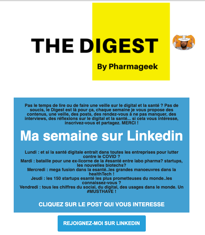 LionelREICHARDT's tweet image. Ma semaine sur LINKEDIN ..plus de 16 000 vues de mes différents posts.. retrouvez ma newsletter #TheDigest pour être sûr de ne rien rater #InscrivezVous mailchi.mp/880f44ed88cd/d… #hcsmeufr #esante #digitalhealth #mbadmb #mbadmbhealth