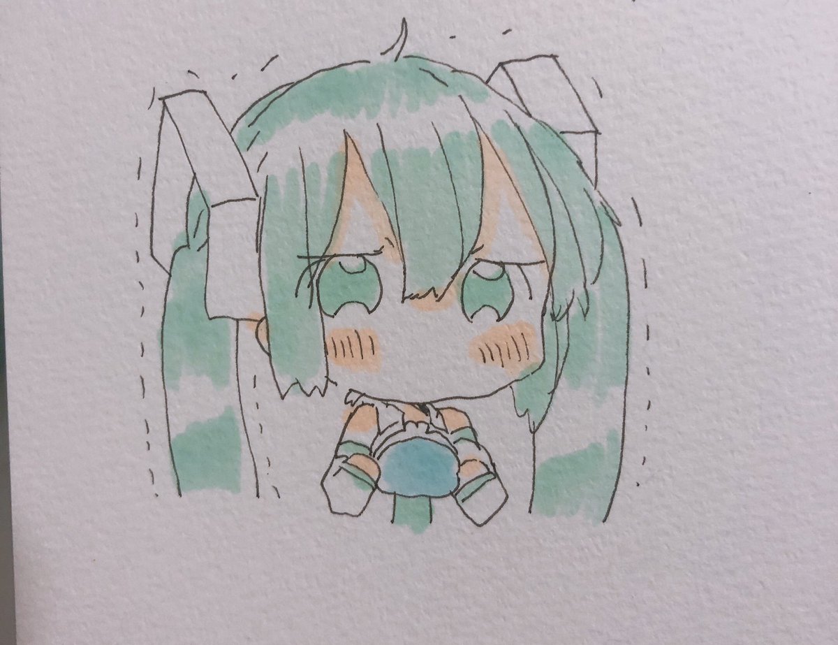 初音ミク「いいねの数だけお菓子が食べられる初音ミク 」|sakiのイラスト