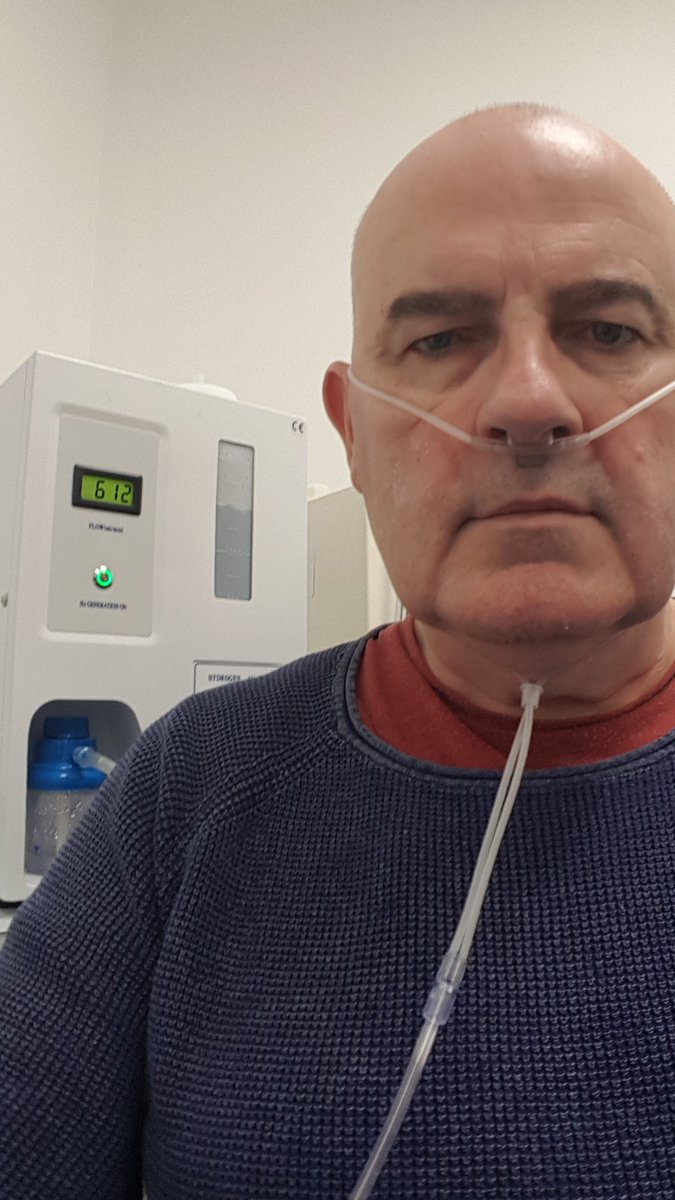 A message to anti-mask protestors in Dublin yesterday. I have a serious illness. This is how I spend hours of my week receiving treatment. I& #39;ve been told by doctors to avoid catching Covid-19. When I& #39;m not in clinic I wear a mask to protect myself against idiots like you who (1)