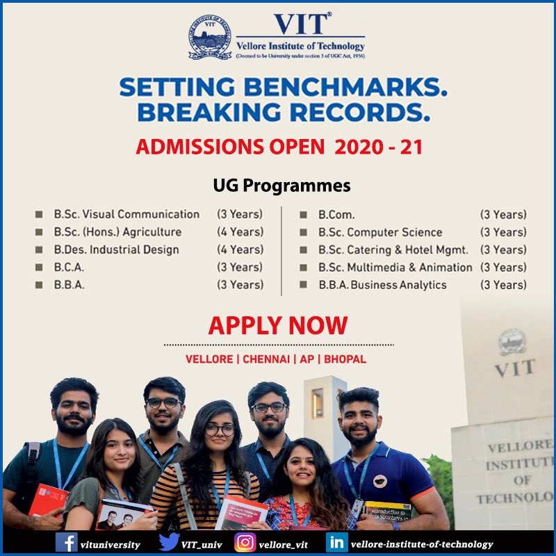 VIT University on Twitter: VIT University on Twitter: