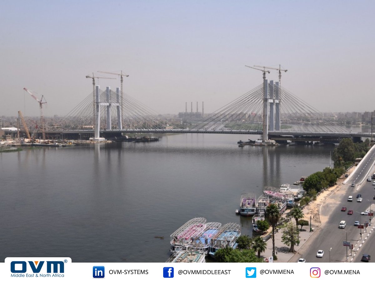 OVMmena's tweet image. {Photos} OVM is honored with its contribution to the construction of the landmark project in Cairo, Egypt “Rod El-Farag” Cable-stayed Bridge.

Using OVM Stay Cable System, &quot;REF Bridge&quot; was completely constructed in (2019).

#OVM
#Cable_Stayed_Bridges
#OVM_Stay_Cable_System
