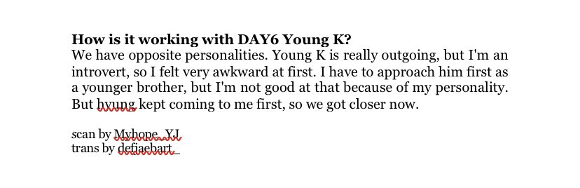 How is it working with Day6 Young K? #GOT7  #갓세븐  @GOT7Official  #Youngjae  @GOTYJ_Ars_Vita