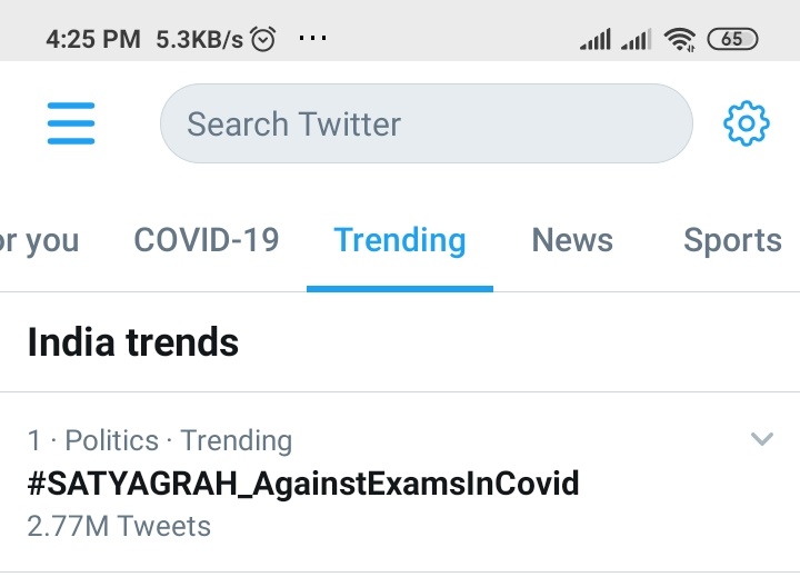 SPPUSUofficial's tweet photo. Reduced tweet...
@TwitterIndia
#SATYAGRAH_AgainstExamsInCovid https://t.co/1mQIdcaYXs