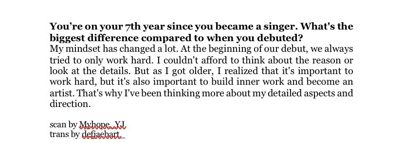 You’re on your 7th year since you became a singer. What's the biggest difference compared to when you debuted?  #GOT7  #갓세븐  @GOT7Official  #Youngjae  @GOTYJ_Ars_Vita