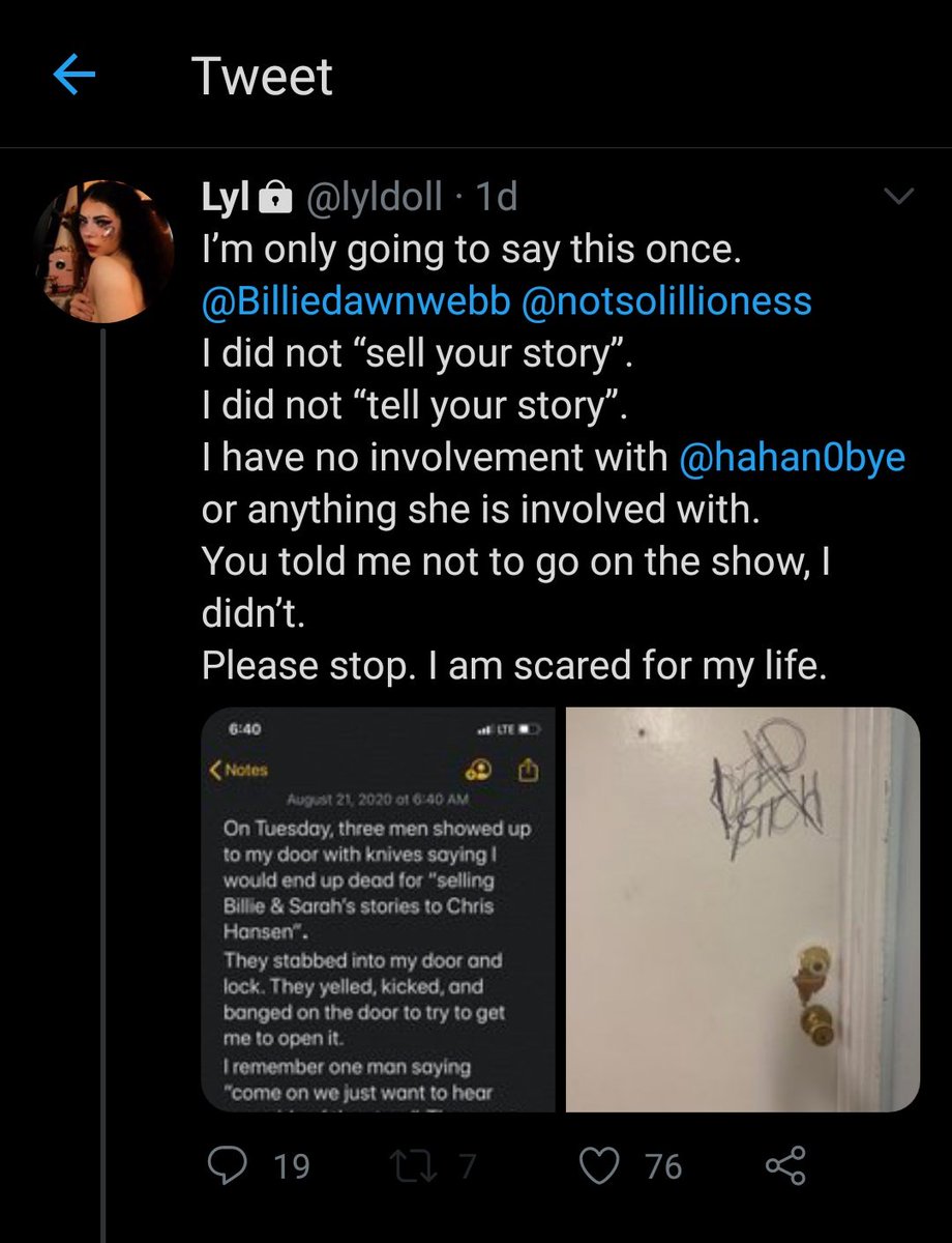 WHAT. Shiloh was threatened at her house?!?! For those who aren't following her, this is what she tweeted:This is crazy.