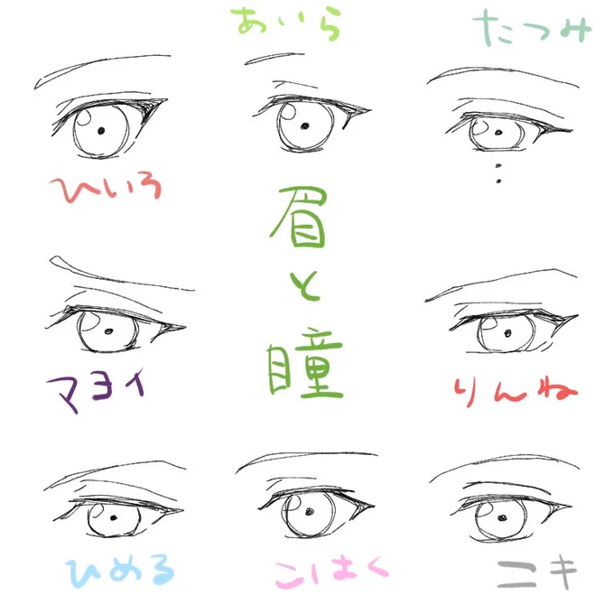 二次創作だし元々のキャラデザの違いは大事にしたいなと普段から思ってるんですが髪型はもちろん眉や目元の特徴も練習しよ〜と思って描きたいキャラを優先して公式絵とにらめっこしてたけどよ〜分からんようになって諦めた?
この4ユニはいずれちゃんと描きたい(寝言)ので間違ってたら教えてね先生? 