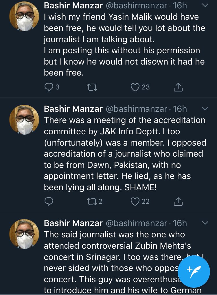 Thread: Over the past few weeks a militant-turned-stenographer Bashir Ahmad Naik (Manzar), nom de guerre Waqas Gul has levelled allegations against Kashmiri journalists to slander the tribe and dishonour their work. We thought to put things in perspective and detail young 1/B