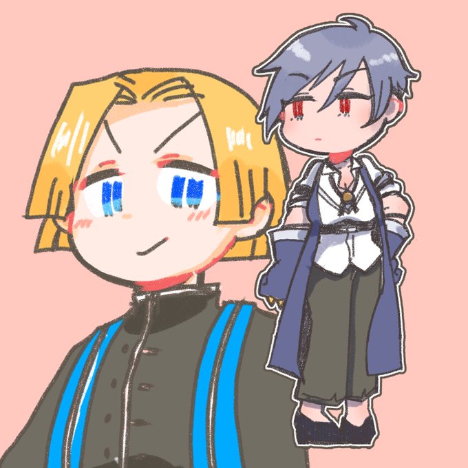 昼間見かけたツイートからなんとなく書きたくなって描いた
アンドレにょたフスお姉さんとシアシアくん
 #メギドTS部 