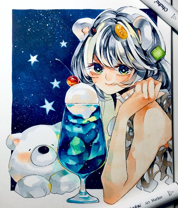 Ohuhu公式様(@Ohuhu_JP )より、マーカーペン120色セットを提供頂き、
しろくまフロートちゃん描かせていただきました?✨
素敵な商品をありがとうございました!☺️? 