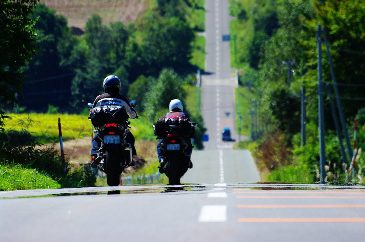 Nyahonyaho このままどこか遠く連れて行ってくれないか バイクのある風景