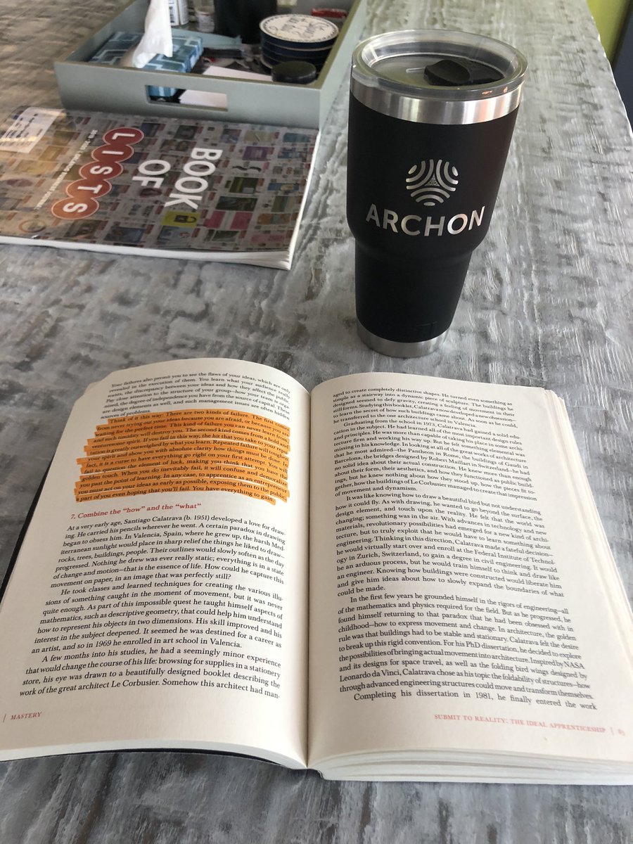 Nothing like Sunday morning reads ☕️ 

Today’s book: Mastery by <a href="/RobertGreene/">Robert Greene</a> 

Any Robert Greene fans out there? What’s his best book and why?

Thanks <a href="/DaveCobb33/">David Cobb</a> for the book recommendation!
