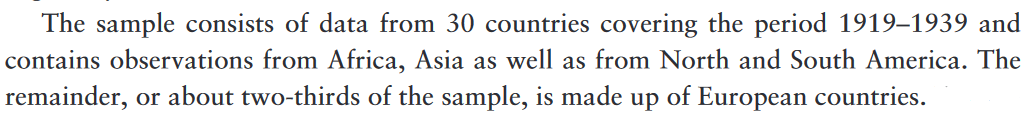 After showing evidence from a 1939  @Forbes,  @alandebromhead turns to cross-country panel data analysis...