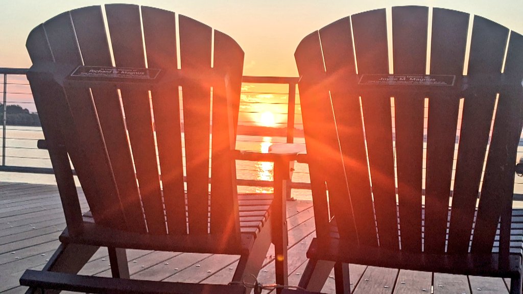 Anyone else's sleep patterns off during these crazy times? Today I caught the sunrise... 🌅

#senecalake #genevany #fingerlakes #sunrise #adirondackchairs