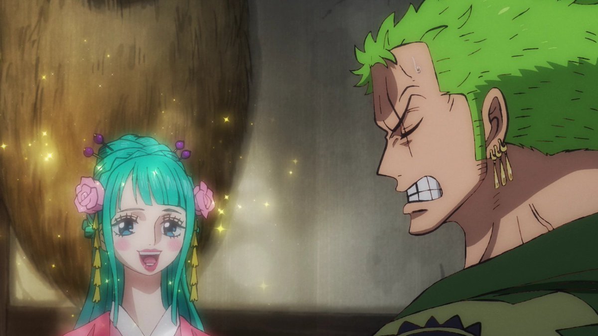 I love that Zoro gets angry because he can't deny that he enjoyed sleeping with Hiyori 