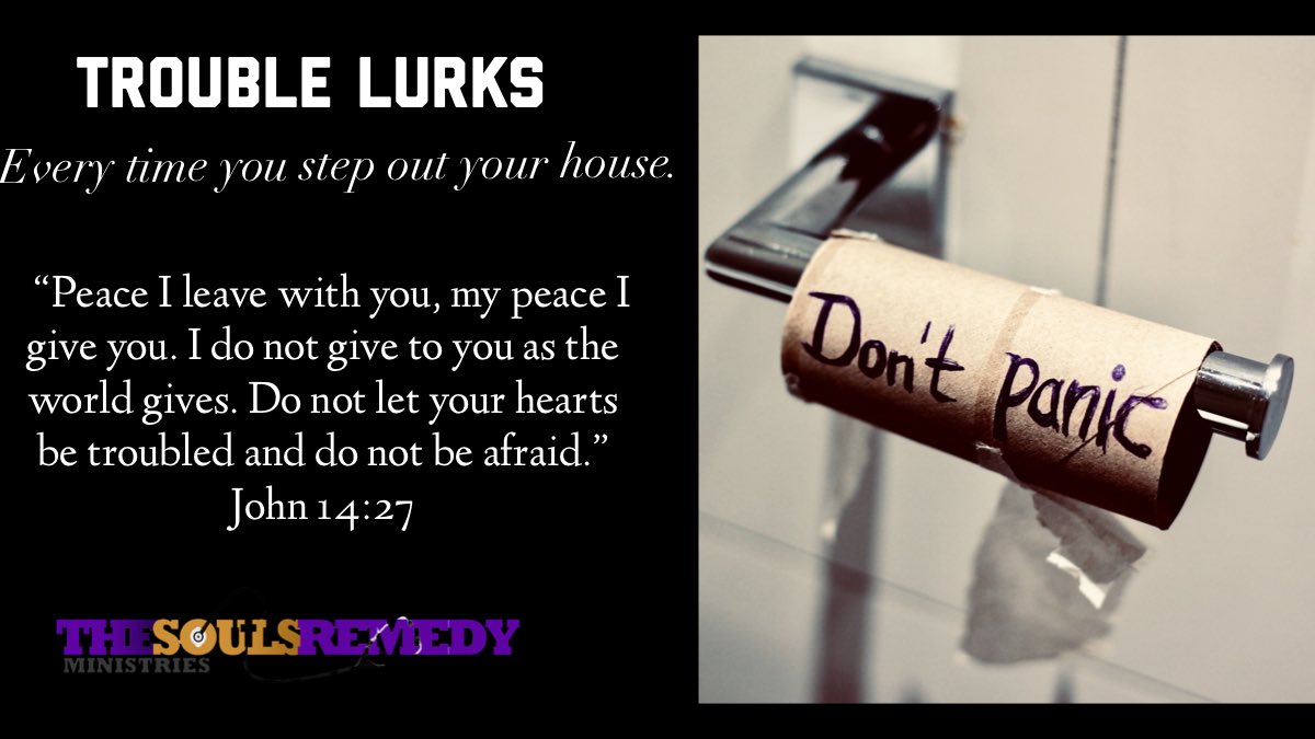 AntiochAME's tweet photo. Every time you step out your house trouble is  lurking. Everywhere you go there is potential chaos. Trouble comes in various forms. #Anxiety, danger, disorder, unrest, grief, and even a cluttered #life. Whatever the angst, give them to God (1Peter 5:7).

https://t.co/b9Zd9TX3gn https://t.co/tbHFlzoVhx