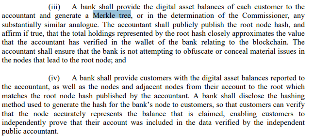 8/ ...Yep,  #Wyoming's rules actually reference "Merkle tree" . Seriously, where else in the world would you see such a reference?!?!? As I've said before, the  #crypto companies that redomicile into Wyoming speak volumes abt their commitment to serving their customers instead...