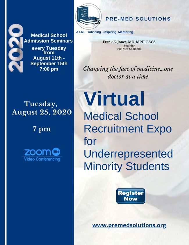 SNMA_MAPS's tweet image. #FutureDocs: Virtual Medical School Recruitment Expo happening this Tuesday, Aug. 25th at 7pm EST! Come meet with admissions reps from multiple med schools live! 
To register: us02web.zoom.us/meeting/regist…