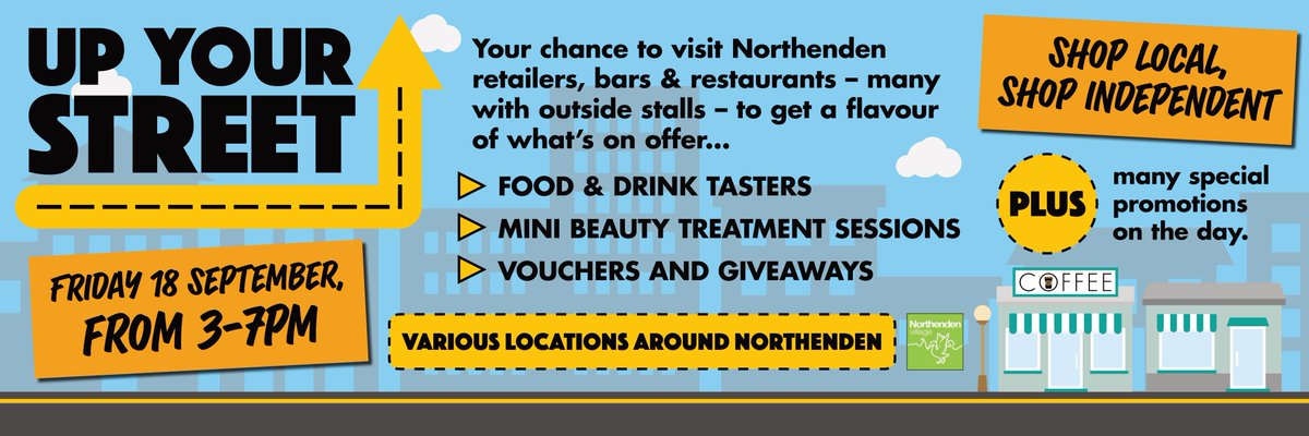 #UpYourStreet - please support #Northenden #smallbiz on 18 September.

#shoplocal #shopindie 

<a href="/Northendenunta1/">Northenden Untapped</a> @salutem <a href="/NPTCPlayers/">Northenden Players</a> <a href="/RadioNorthenden/">Radio Northenden</a> <a href="/NorthendenForum/">Northenden Community</a> @CllrMaryM <a href="/CllrSLynch/">Sam Lynch</a> <a href="/S_A_Russell/">Sarah Russell MP</a> <a href="/NorthendenLab/">Northenden Labour</a> <a href="/MCCWythenshawe/">MCC Wythenshawe</a>