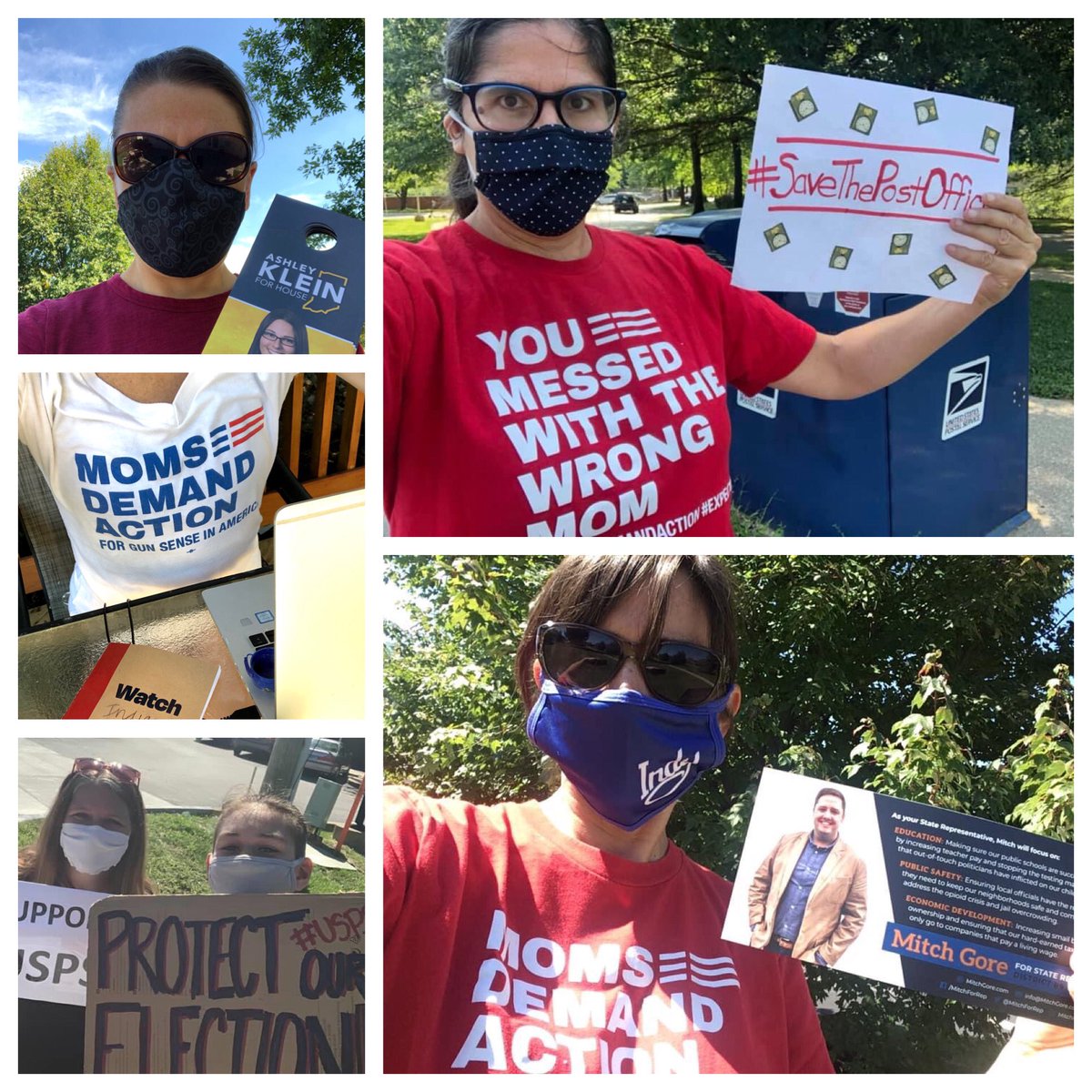 THIS WEEKEND, 🏁 Indiana @MomsDemand volunteers 📞 phonebanked, dropped off 📬 literature for #GunSense 🗳 candidates, sent 🤳 texts, participated in ✉️ #SaveThePostalService events, and more. 

Expect us. Join us. Text READY to 644-33 and help #EndGunViolence. #MomsAreEverywhere