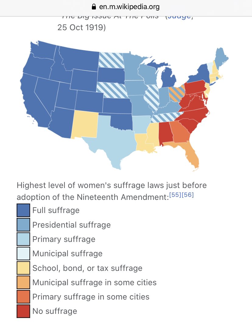 You’re so stupid: A THREADIn the congressional vote for women’s suffrage, more republicans voted Yay than Dems, with Southern Dems forming the most bitter opposition. Western states and GOP dominated states had the most expansive women’s voting rights pre ratification.  https://twitter.com/alyssa_milano/status/1296939966744780801