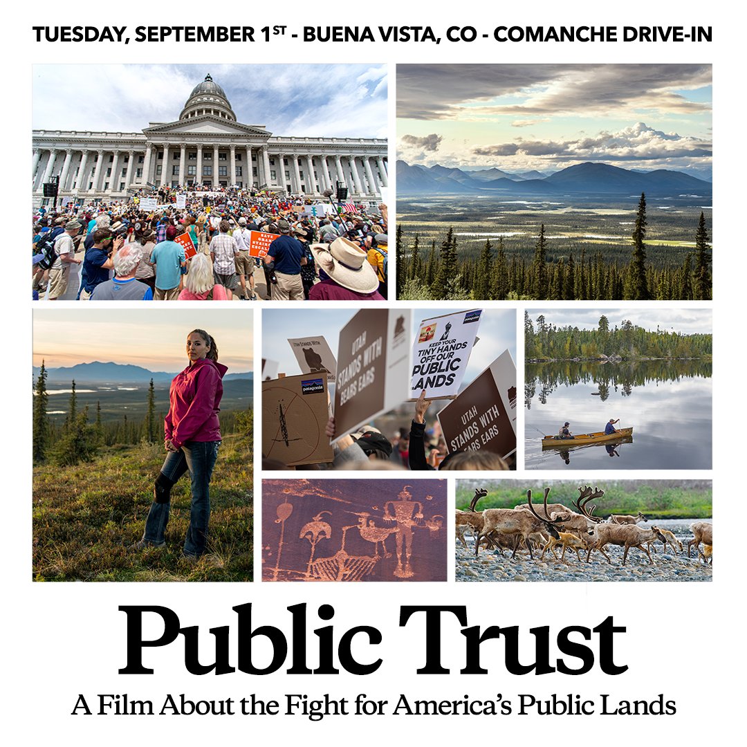 Love movies and spending time outdoors? See award-winning documentary <a href="/PublicTrustFilm/">Public Trust</a> in #BuenaVista at Comanche Drive In on September 1st: bit.ly/PublicTrustBue…