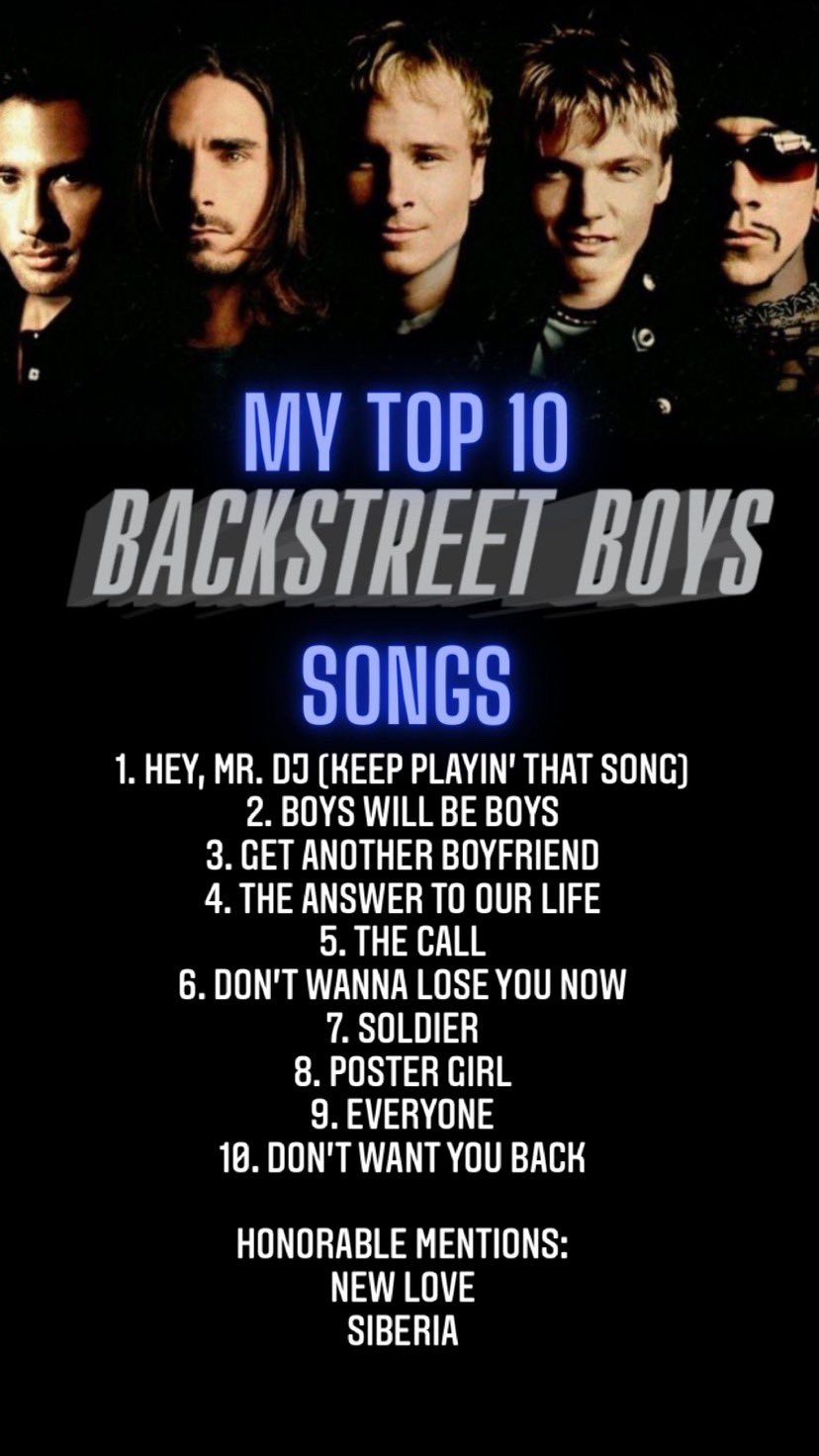 Top 10 Backstreet Boys Songs