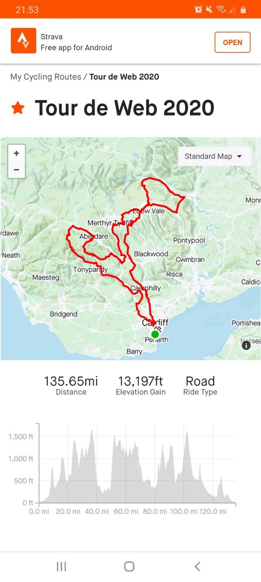 TOUR DE WEB - Wales stage
🚴🏽‍♀️Saturday 29th August 
Start 7.00am 
🚵🏼‍♀️135 miles 
🚵🏼‍♂️13,197 ft climbing 
Designed and led by the legend <a href="/chrissyweb1/">Webbo</a> 
ALL WELCOME for all or part
Pls RT 🙏 #tourdeweb #coalfieldchallenge