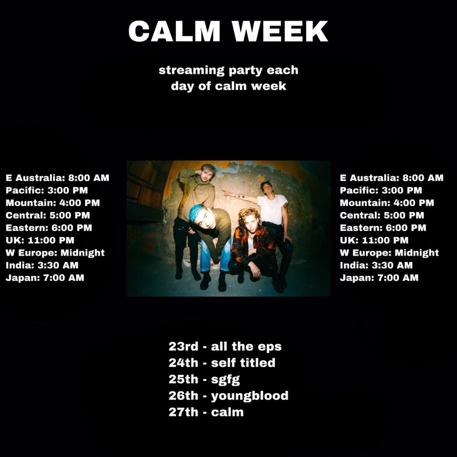 CALMweek's tweet photo. streaming party for the eps in 4 hours!!! #calumday https://t.co/iZuXgkYmlJ