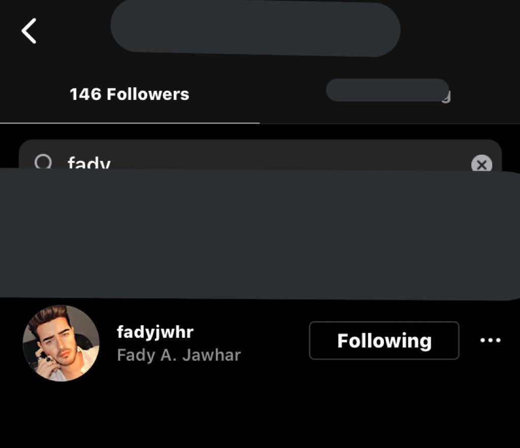 fady follows me on instagram