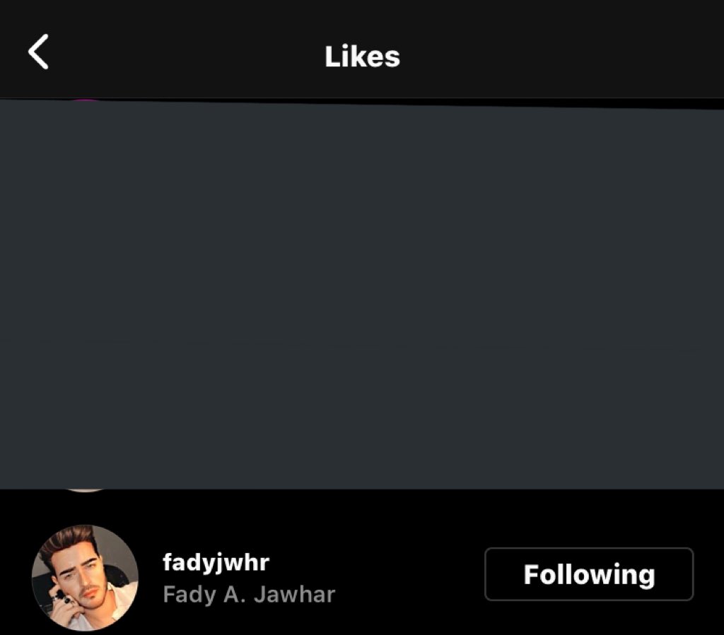 fady liked my instagram post