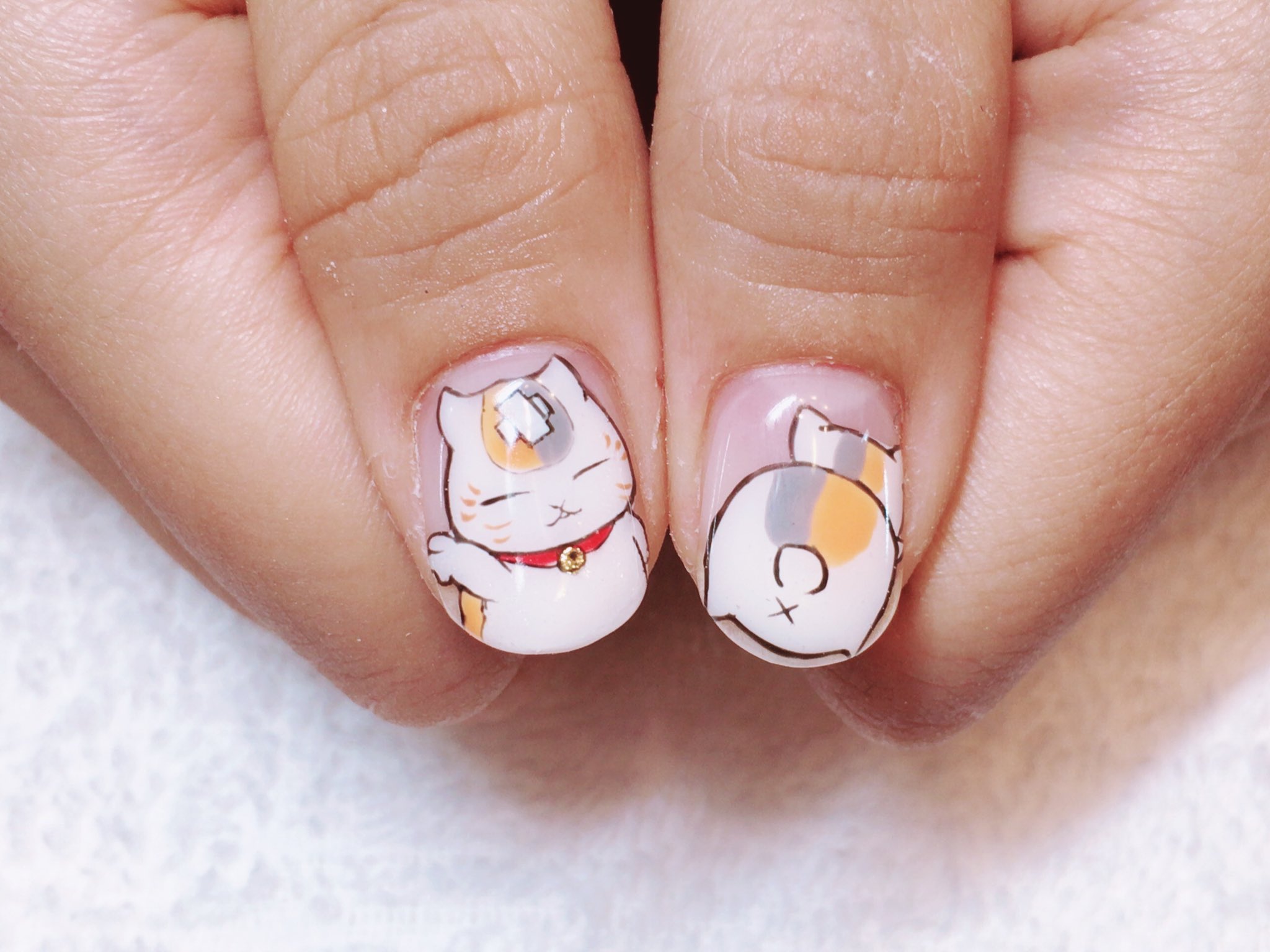 Y S Nail ヨシ ネイル 池袋 ニャンコ先生 ニャンコ先生ネイル 夏目の友人帳 痛ネイル キャラクターネイル 猫ネイル T Co Dgm9umsaho Twitter