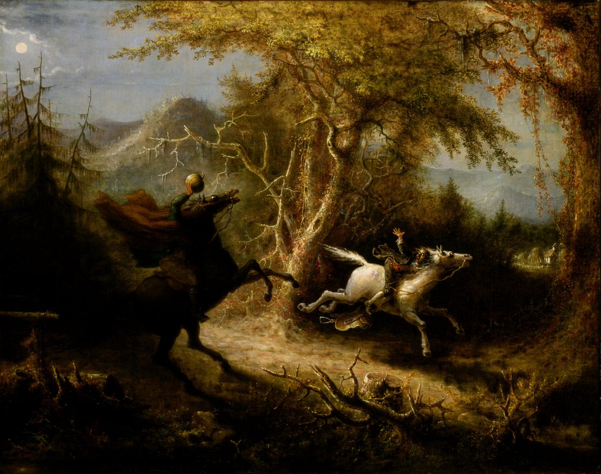 TheHawthorneArc's tweet photo. #TheDullahan is a phantom or deity from #Irishfolklore. There are two common depictions: In one he is a #headlesshorseman on a black mount; in the other he drives the #deathcoach with his head fully attached.
#TheHawthorneArchives #ghoststory #ghoststories #sleepyhollow https://t.co/Onuao3vOTW