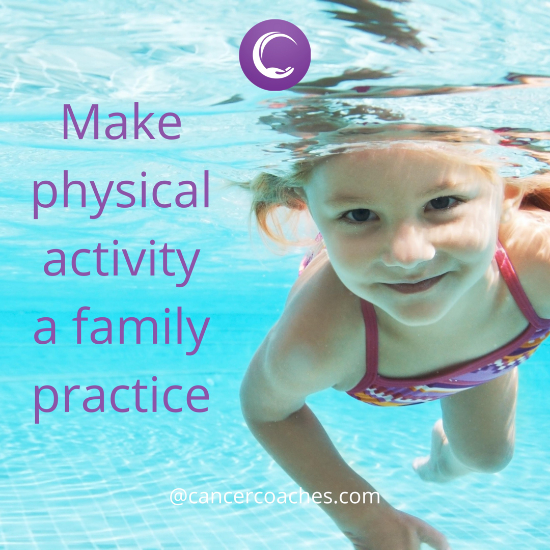 Encourage healthy habits by making physical activity a family norm.  And be sure to make applying sunscreen part of the plan!

#cancercoaches #cancercommunity