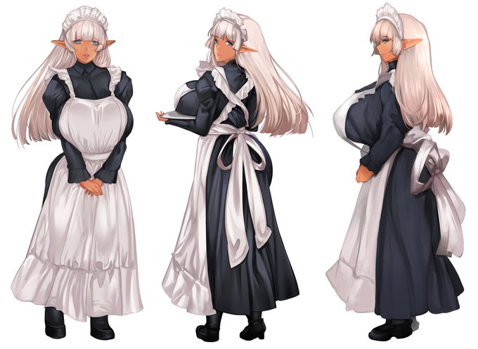 オリジナル爆乳メイドクローディアキャラクターデザイン完成 | claudia characterdesign 