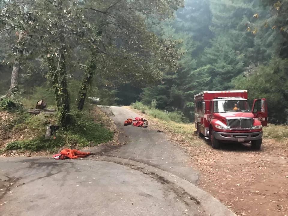 Sharing this for visibility - big thank you to the CDCR (inmate) fire crews putting in work for our towns and homes  #CZULightningComplex