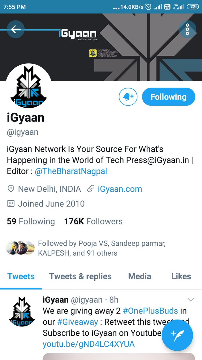 @igyaan Done Follow 😎😍
#OnePlusBuds #Giveaway
I biggest Wish to win 🙏
Join
@imPalak18 
@SJ_0016 
@Lokesh_jhaa
@DayalOjha4
@pratishtha1001
@karan875
@arlenechristin3
@Man1shRox
@rao_sahab27
@GoldQueenie4 
@Dazzlingcutie1