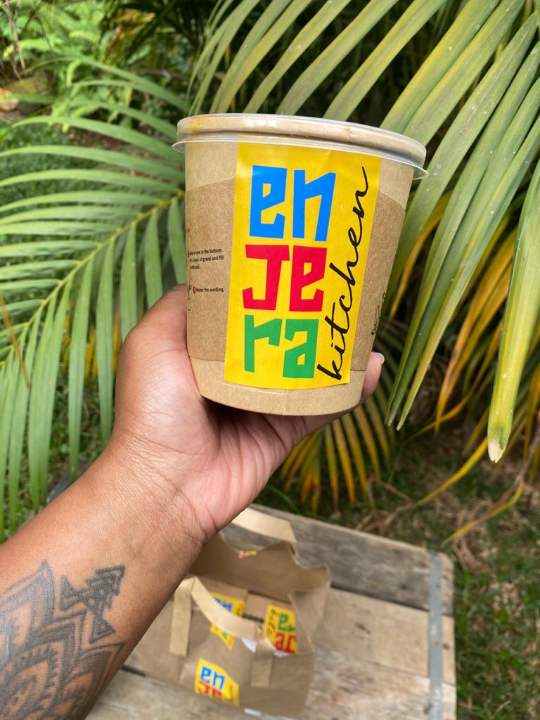 amayonde's tweet image. It's the cute packaging and absolutely delicious Vegan/Eritrian food for me 😋 Thanks for the Sunday blessings @enjera_kitchen @fatchapfood