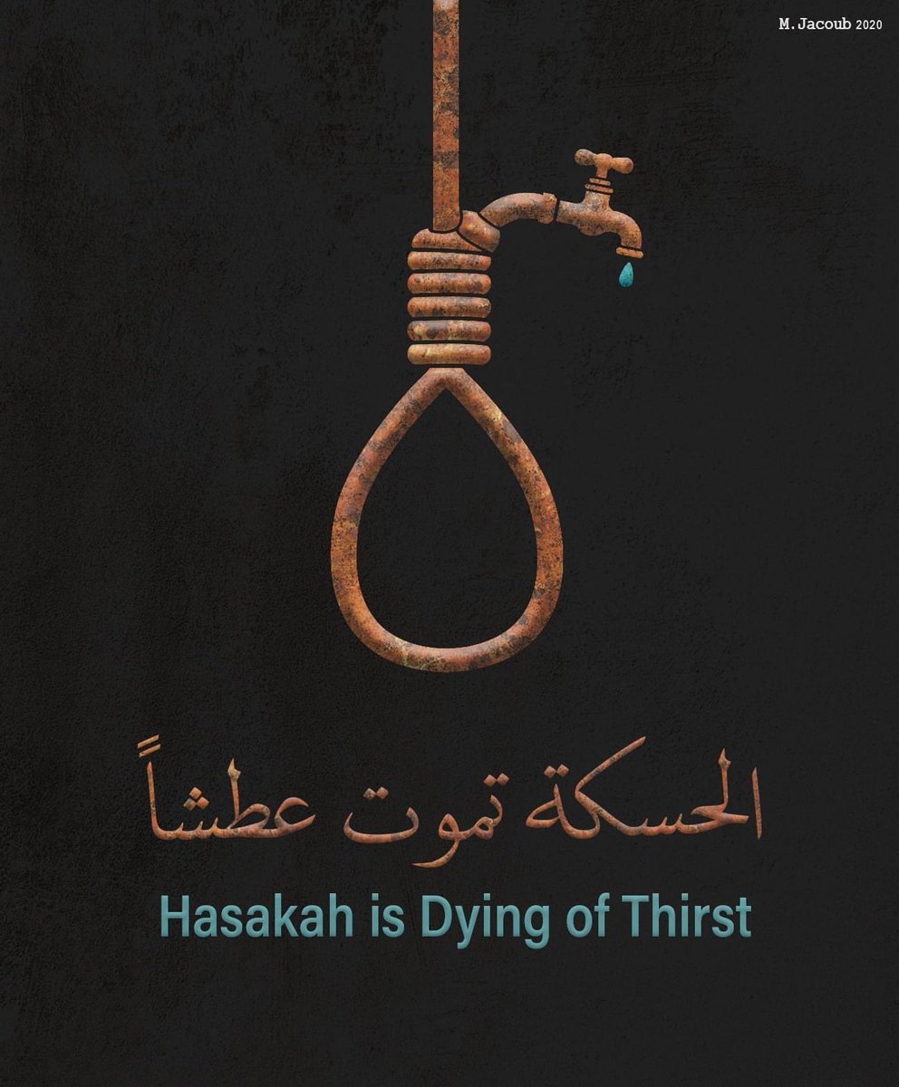 SalpyOhanis's tweet photo. أكثر من مليون شخص بدون ماء لأكثر من 22 يوم في مدينة الحسكة، شمال شرق سورية
More than a million people have been without water in Al #Hasaka region, northeast of Syria, for more than 22 days.
#Hasakah_is_dying_of_thirst
Photo credit: @JacoubM https://t.co/VxosyHERDR
