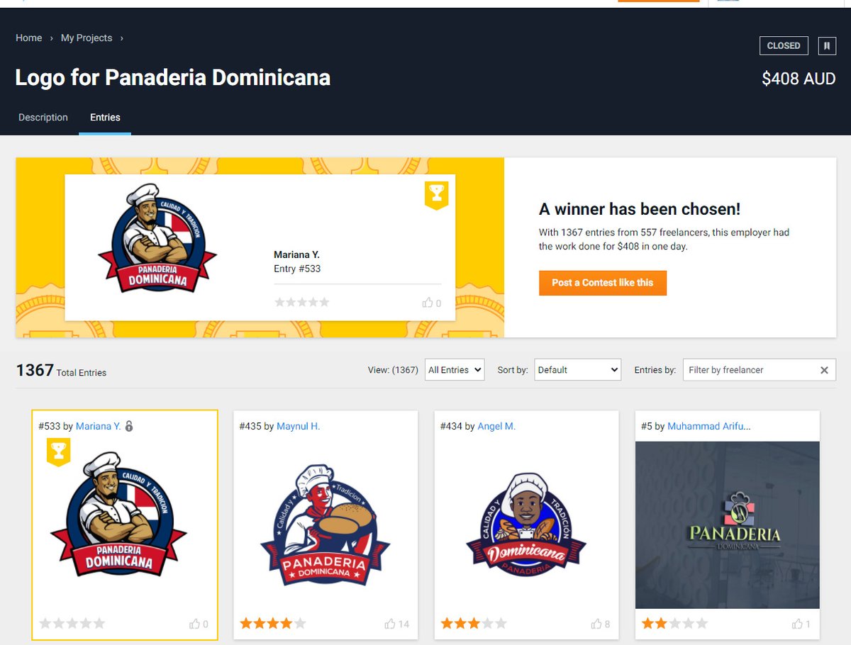 ammos09's tweet image. Hi @OronozDesign, your Project "My Muscle Chef Mascot Refresh" was copied by someone @freelancer, and 
@freelancer
 didn't check or care about someone else Hard work being sold by someone else and now its been over a Month.  
@matt_barrie
  #freelancer #shame 

Check below.