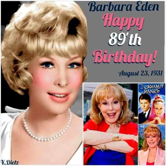 HAPPY 89th BIRTHDAY, BARBARA EDEN!!   