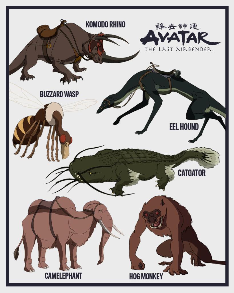 Nickelodeon on Twitter some of the Avatar Animal Kingdomwhich creature is your favorite ATLA httpstcoLp2N8OkKoH Twitter