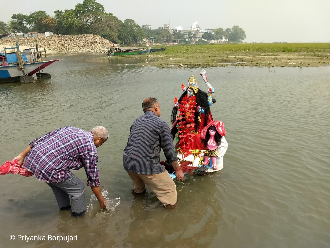 The river welcomes the goddess after their annual trip to the earth.A mighty river that welcomes the mighty goddess, Kali.Dhubri Bazaar, Assam.Between heaven and hell and nature, are angry rivers that are used as waste dumps. On the  @outofedenwalk with  @PaulSalopek #EdenWalk