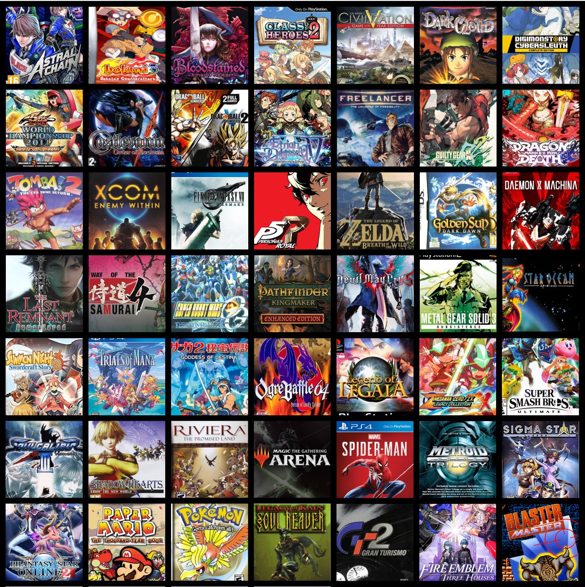Galen Fyonike's Absolute 7x7 Top 49(which also doubles as a Top 25, Top 9, and Top 1) Best Video Games(and by extention, videogame series). Of All Time(until further future updates). Period.