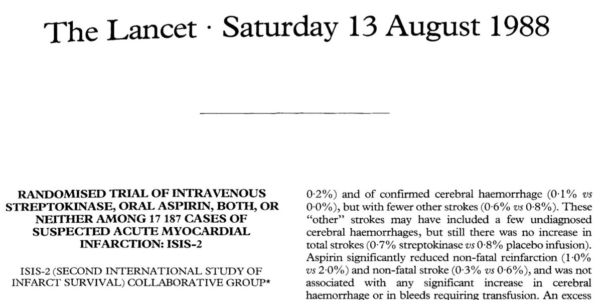 Ironicamente morto por um infarto, Craven não pôde ver o lançamento do ISIS-2 (1988), um estudo que revolucionou a Medicina ao demonstrar que o AAS reduz em 23% chance de morte num cenário de infarto agudo. Ela, sozinha, salva da morte 1 a cada 24 pacientes infartando.