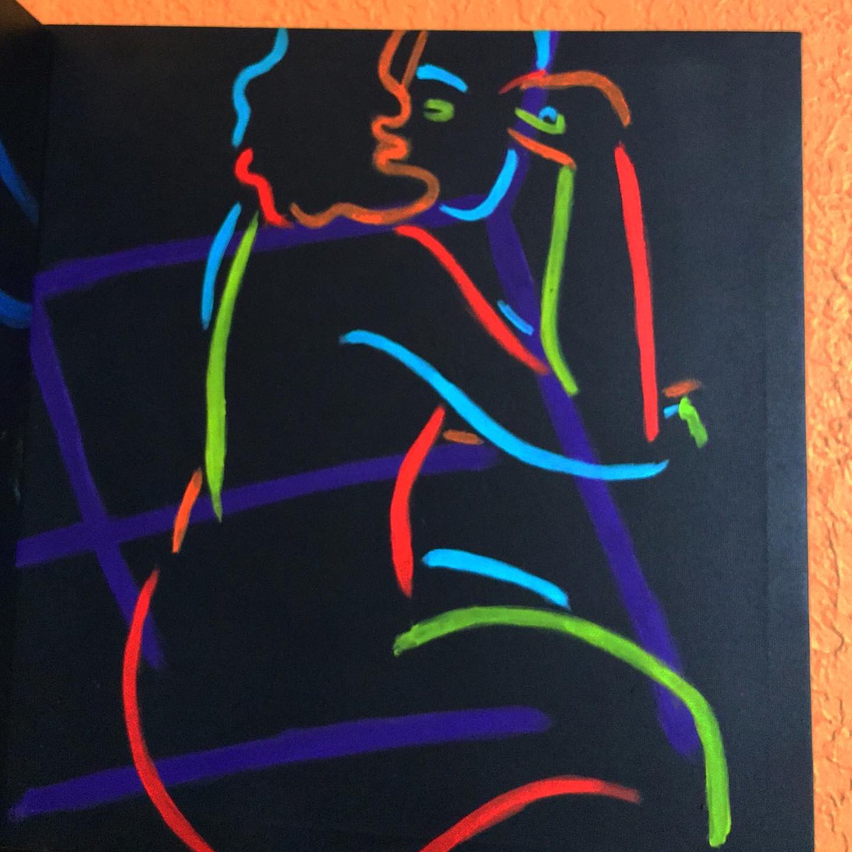 SAEEDMUSE_'s tweet photo. It takes $0 to RT some Fire art for the house ! 
The neon collection. 

Left :“Woman in the water” 49x36 $750
Top right : “Waiting on you” 15x15 $100
Bottom Right: “Scarface”
$150 https://t.co/D5wVcPOqIS
