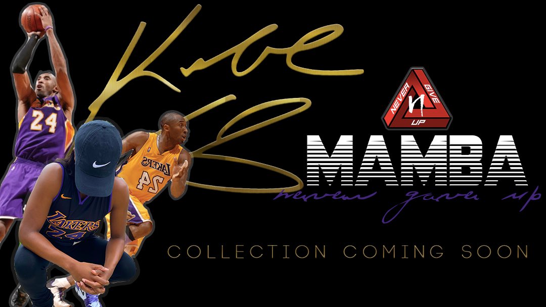 Happy birthday to the 🐐 you are truly missed 😇 
.💜
.💛
.💜
.💛
In honor of Kobe Bryant, “Mamba NEVER gave up collection” is coming soon! 🔥🙏🏽👀🏀

Flyer: @_cloudnine_designs_ 🤝