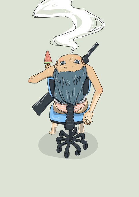 暑さで茹ってる女の子 