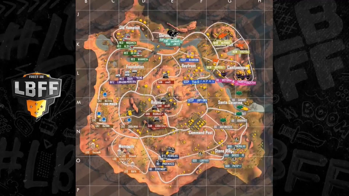 Uzivatel Corinthians Free Fire Na Twitteru Kalahari E O Mapa E Bayfront E A Nossa Call Isolada Vaicorinthians